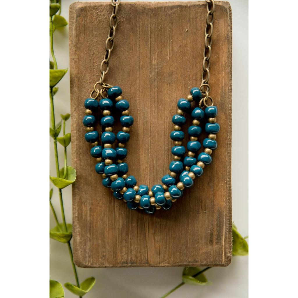 Bel Koz Triple Twist Clay Necklace - Betsey's Boutique Shop