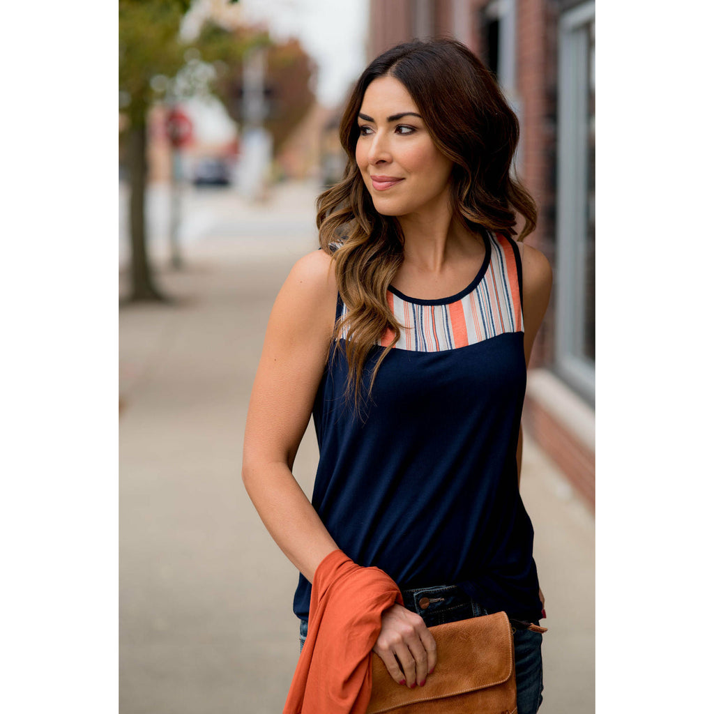 Striped Top Tank - Betsey's Boutique Shop