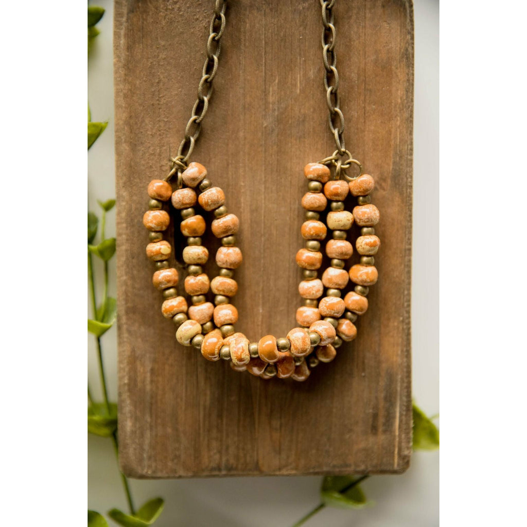 Bel Koz Triple Twist Clay Necklace - Betsey's Boutique Shop