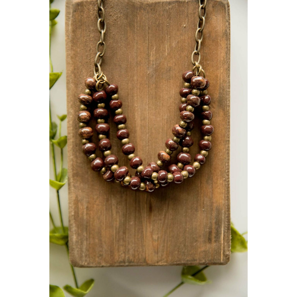 Bel Koz Triple Twist Clay Necklace - Betsey's Boutique Shop