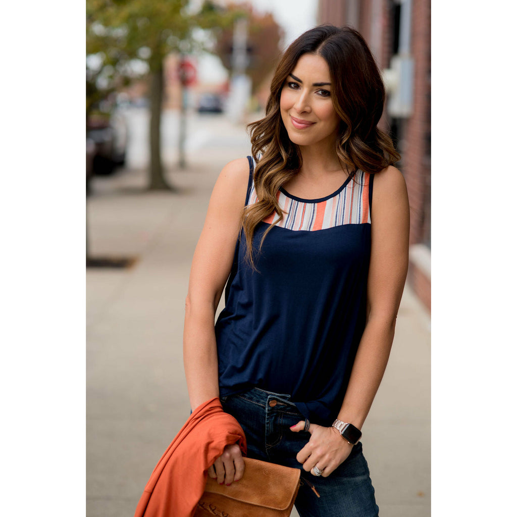 Striped Top Tank - Betsey's Boutique Shop