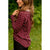 Solid Trimmed Long Sleeve Polka Dot Tee - Betsey's Boutique Shop - Shirts & Tops