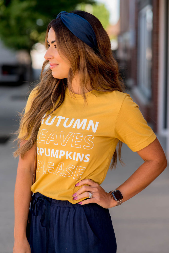 Autumn Leaves Graphic Tee - Betsey's Boutique Shop