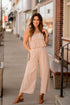 Pleated Accents Jumpsuit