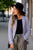 Elegantly Micro Striped Blazer - Betsey's Boutique Shop - Coats & Jackets