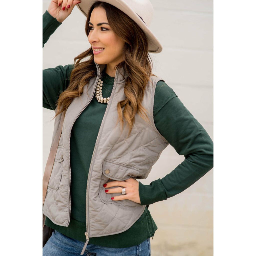 Matte Puffer Vest - Betsey's Boutique Shop