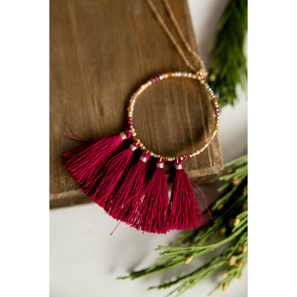 Beaded Fringe Necklace