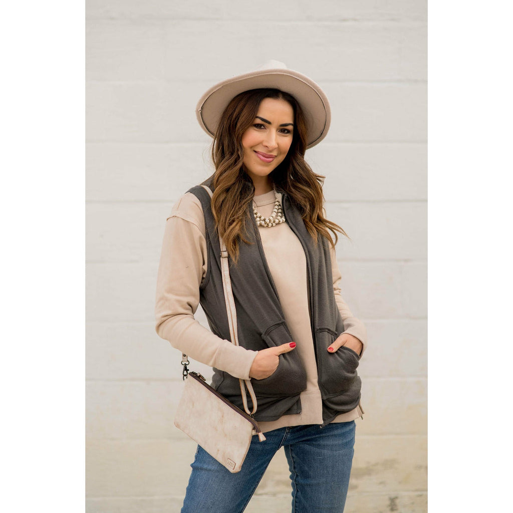 Sherpa Lined Vest - Betsey's Boutique Shop