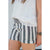 Striped Fold Over Shorts - Betsey's Boutique Shop - Shorts