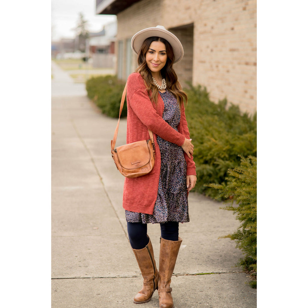 Textured Tissue Tunic Cardigan - Betsey's Boutique Shop