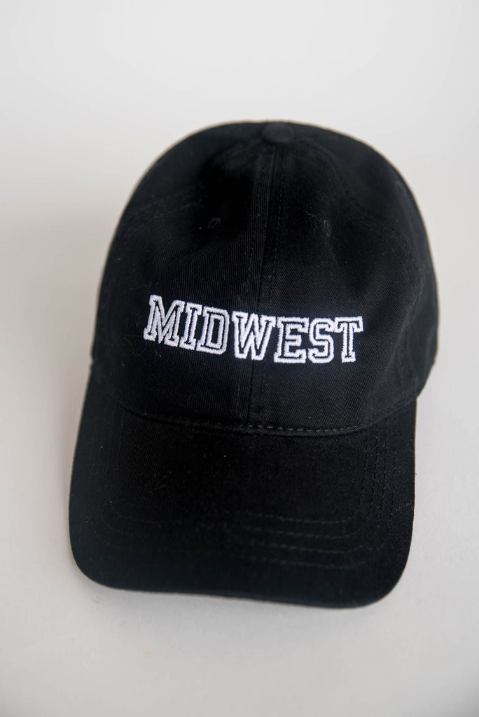 Outlined Midwest Washed Hat - Betsey's Boutique Shop -