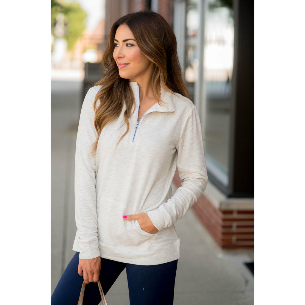 Sherpa Lined Pullover - Betsey's Boutique Shop