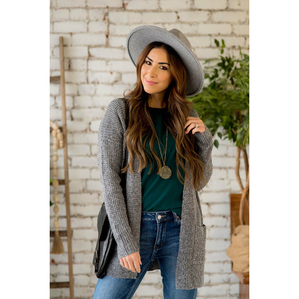 Knit Pocket Cardigan - Betsey's Boutique Shop