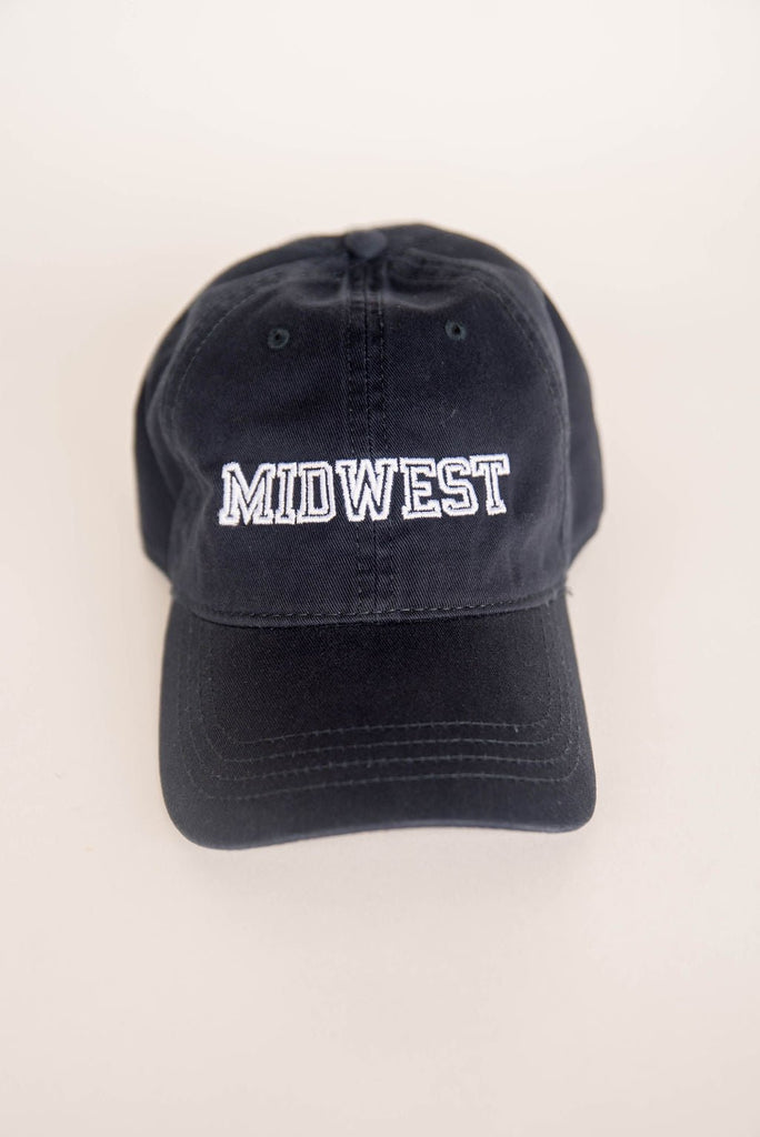 Outlined Midwest Washed Hat - Betsey's Boutique Shop -