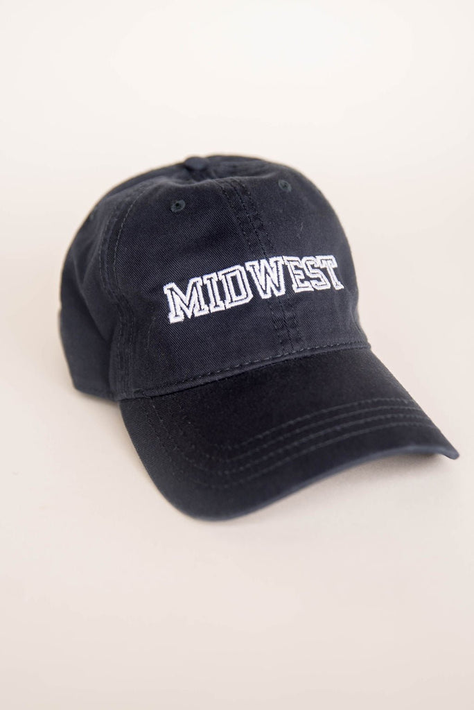 Outlined Midwest Washed Hat - Betsey's Boutique Shop -