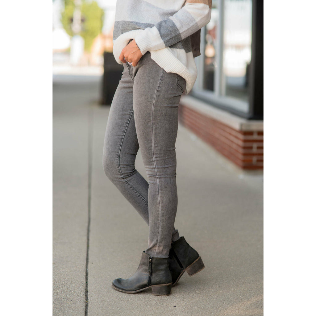 Grey Denim Jeans - Betsey's Boutique Shop