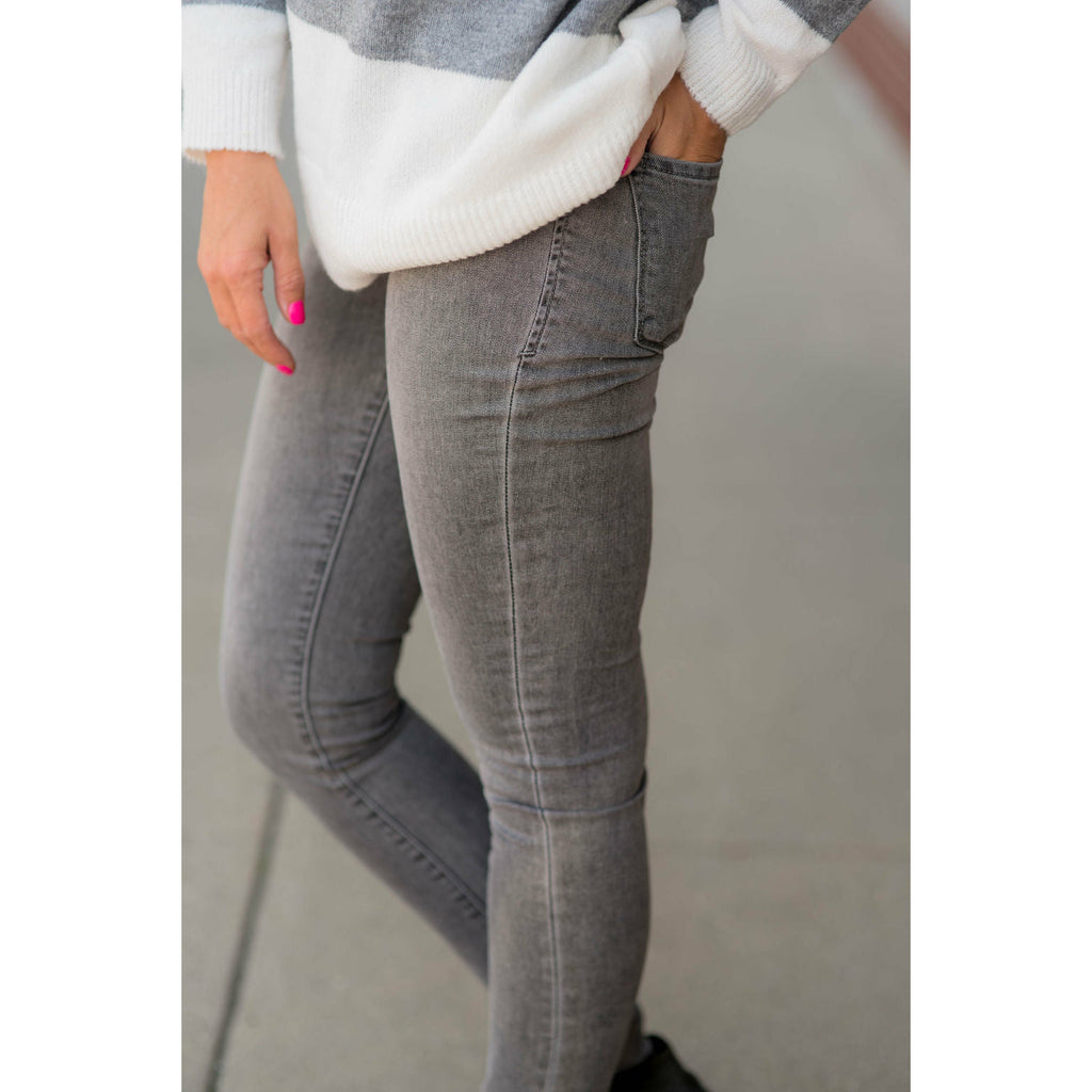 Grey Denim Jeans - Betsey's Boutique Shop