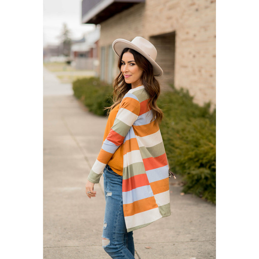 Colorful Stripe Cardigan - Betsey's Boutique Shop