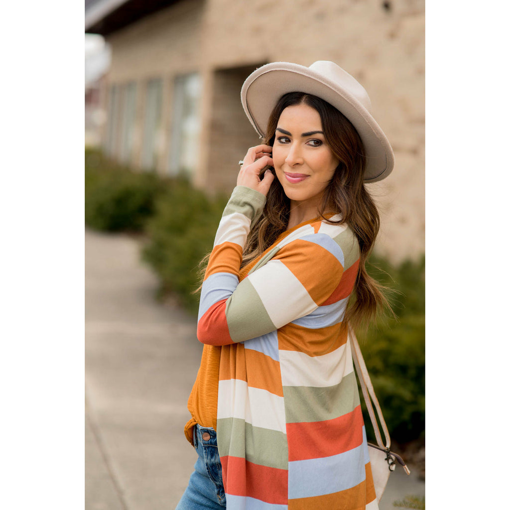 Colorful Stripe Cardigan - Betsey's Boutique Shop