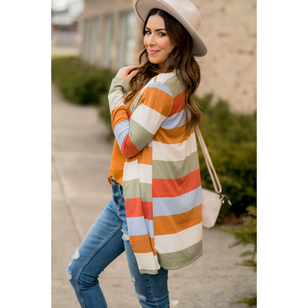 Colorful Stripe Cardigan - Betsey's Boutique Shop