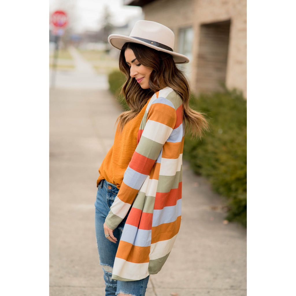 Colorful Stripe Cardigan - Betsey's Boutique Shop