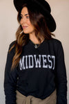 Midwest Long Sleeve Graphic Tee - Betsey's Boutique Shop -