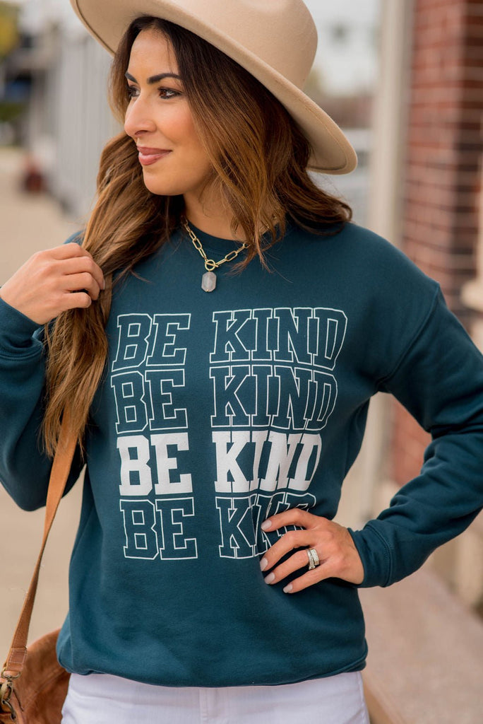 Be Kind Graphic Crewneck - Betsey's Boutique Shop -