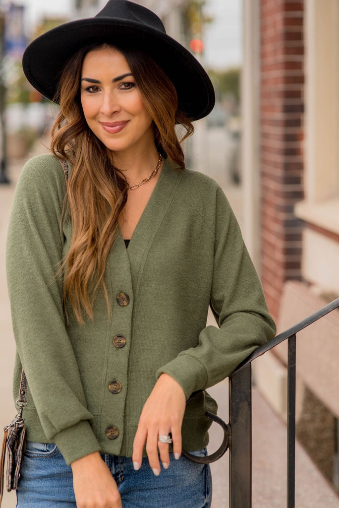 So Soft Relaxed Button Cardigan - Betsey's Boutique Shop