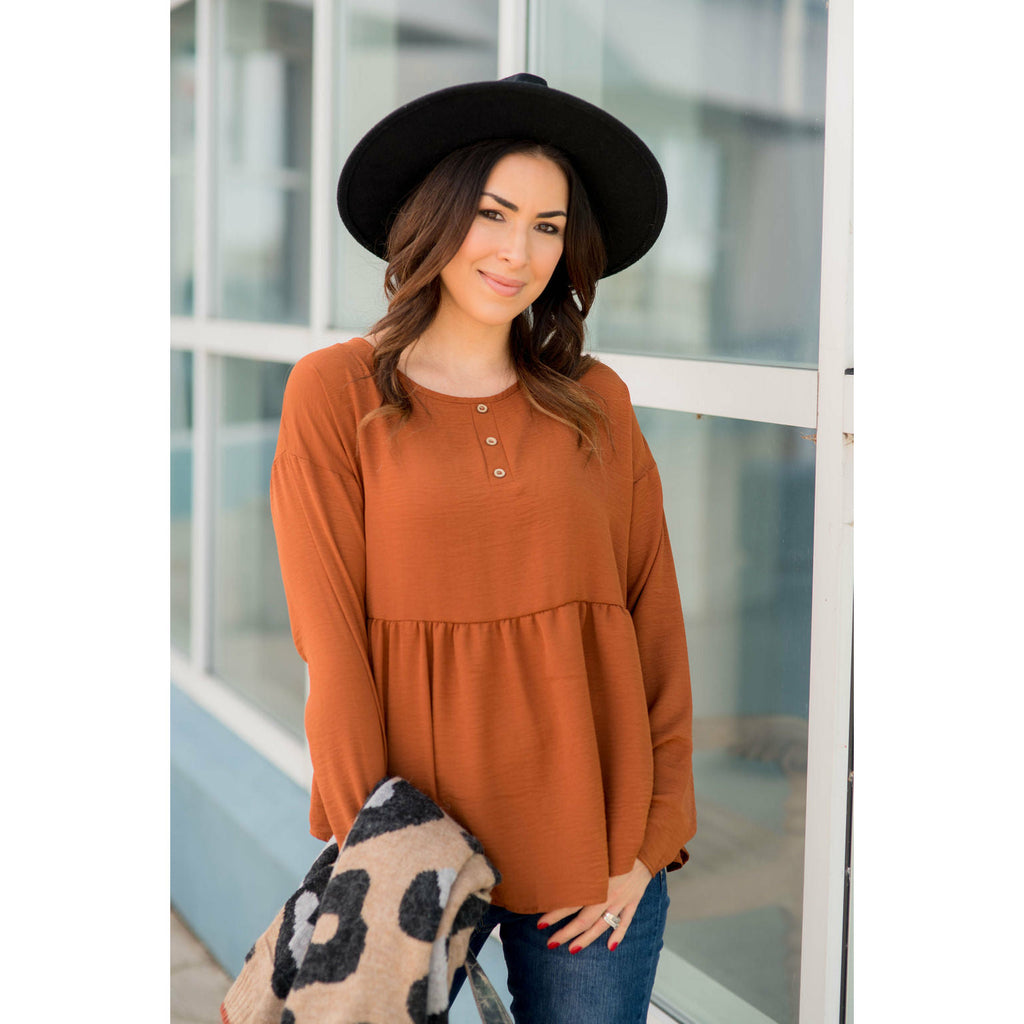 Front Swoop Blouse - Betsey's Boutique Shop