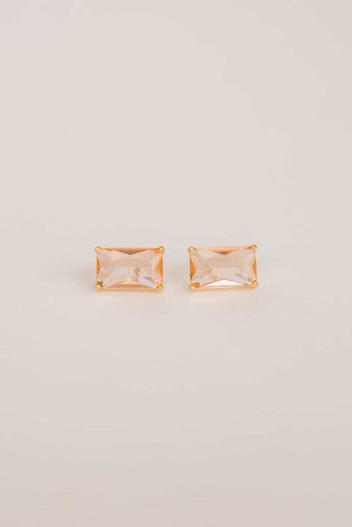 Rectangular Stud Earrings - Betsey's Boutique Shop -