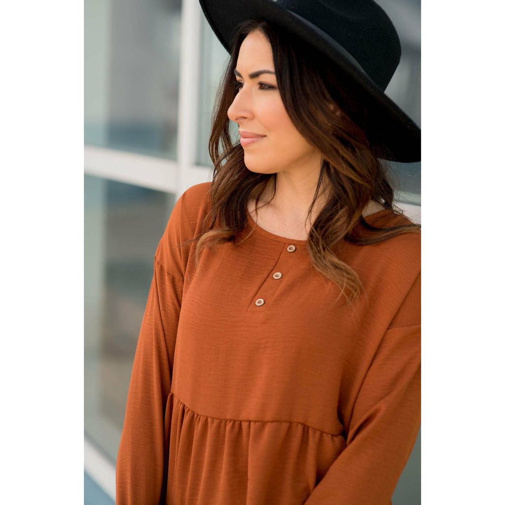 Front Swoop Blouse - Betsey's Boutique Shop