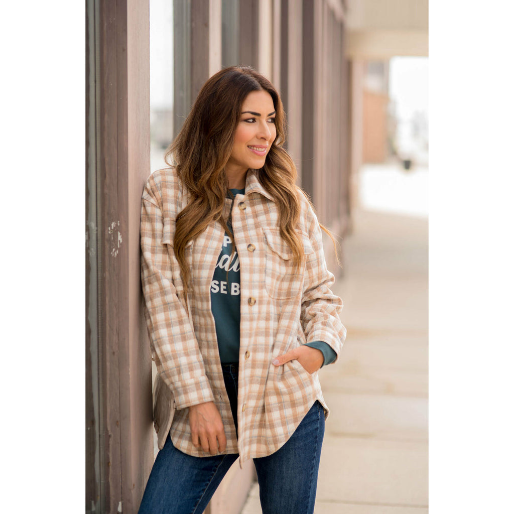 Mini Square Plaid Shacket - Betsey's Boutique Shop