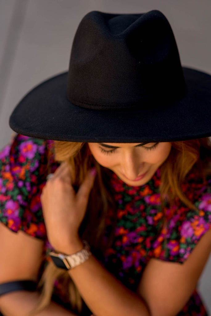 Solid Wide Brimmed Hat - Betsey's Boutique Shop