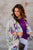 Purple Floral Kimono - Betsey's Boutique Shop - Coats & Jackets