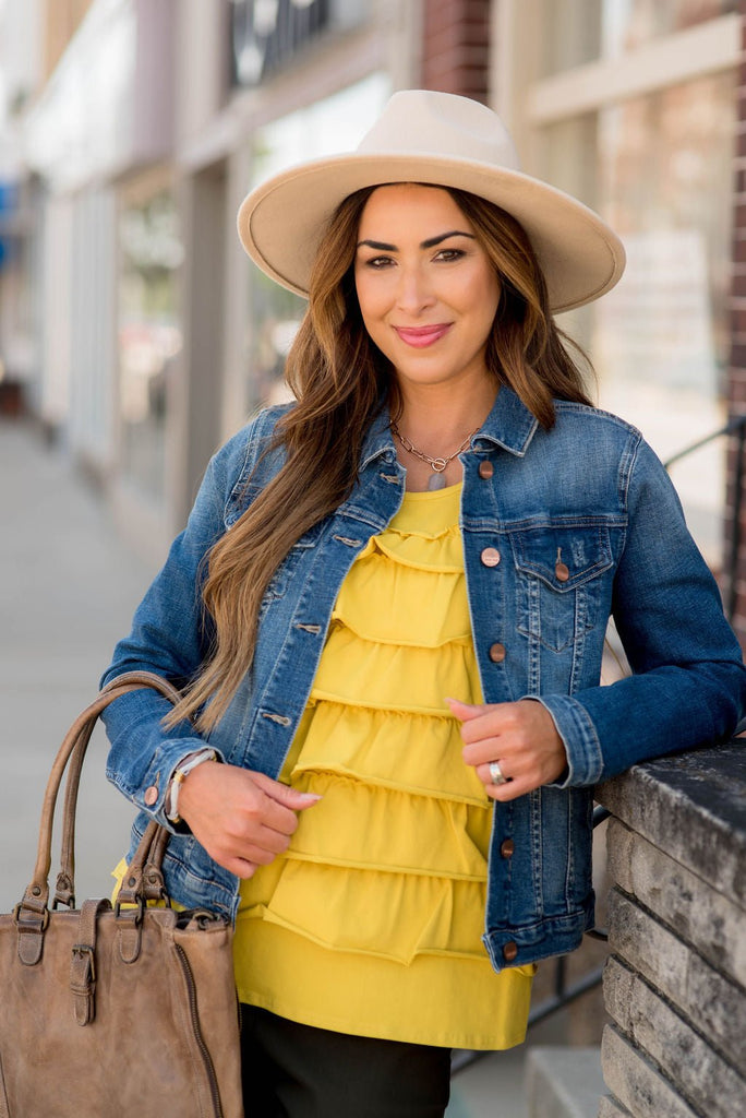 Layered Ruffle Tank - Betsey's Boutique Shop - Shirts & Tops