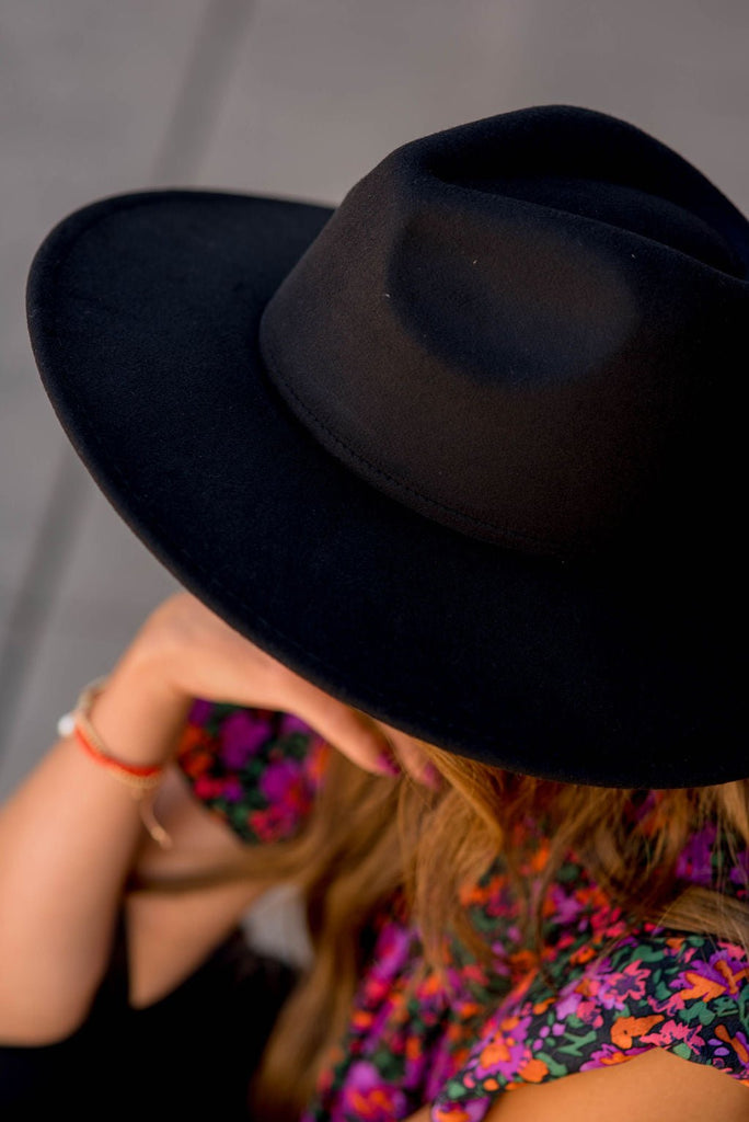 Solid Wide Brimmed Hat - Betsey's Boutique Shop