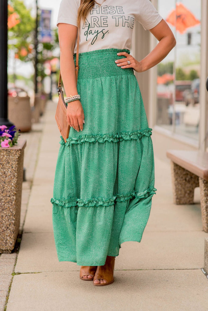 Mini Dottie Tiered Maxi Skirt - Betsey's Boutique Shop -