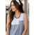Striped Bottom Pocket Tank - Betsey's Boutique Shop - Shirts & Tops