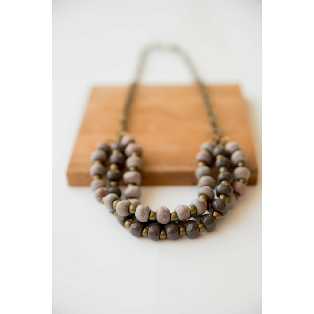 Bel Koz Mixed Triple Twist Clay Necklace - Betsey's Boutique Shop - Necklaces