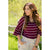 3/4 Bell Sleeve Striped Tee - Betsey's Boutique Shop