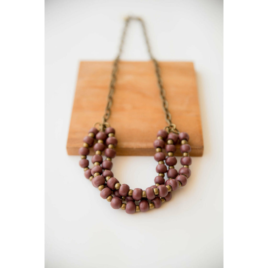 Bel Koz Triple Twist Clay Necklace - Betsey's Boutique Shop