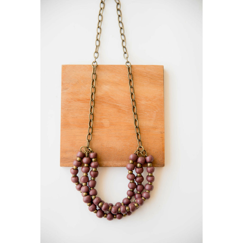 Bel Koz Triple Twist Clay Necklace - Betsey's Boutique Shop