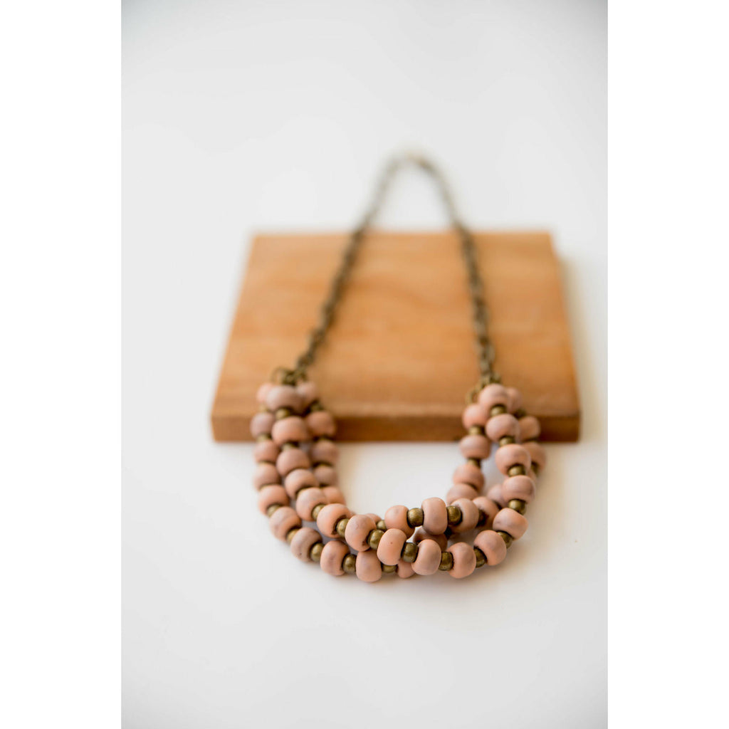 Bel Koz Triple Twist Clay Necklace - Betsey's Boutique Shop