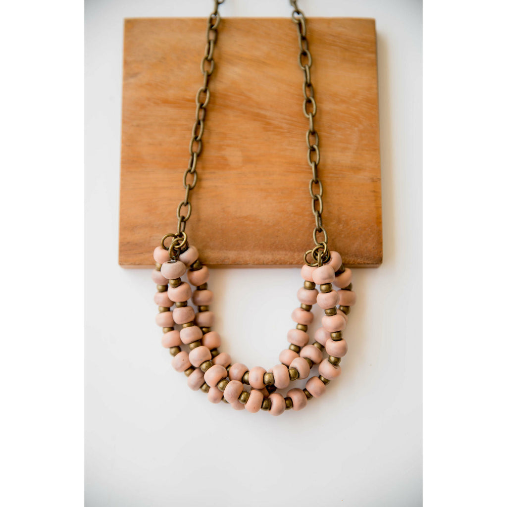 Bel Koz Triple Twist Clay Necklace - Betsey's Boutique Shop