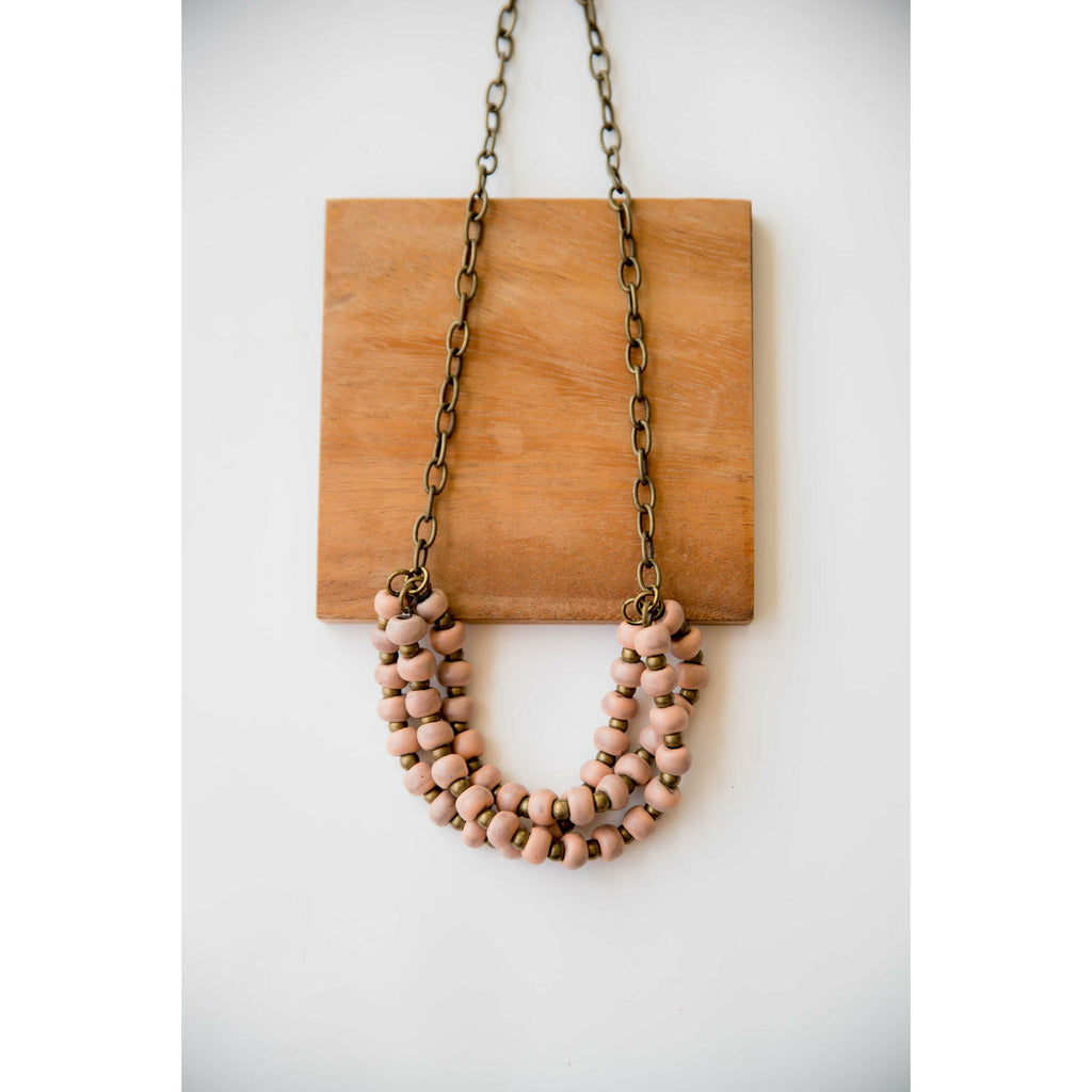 Bel Koz Triple Twist Clay Necklace - Betsey's Boutique Shop