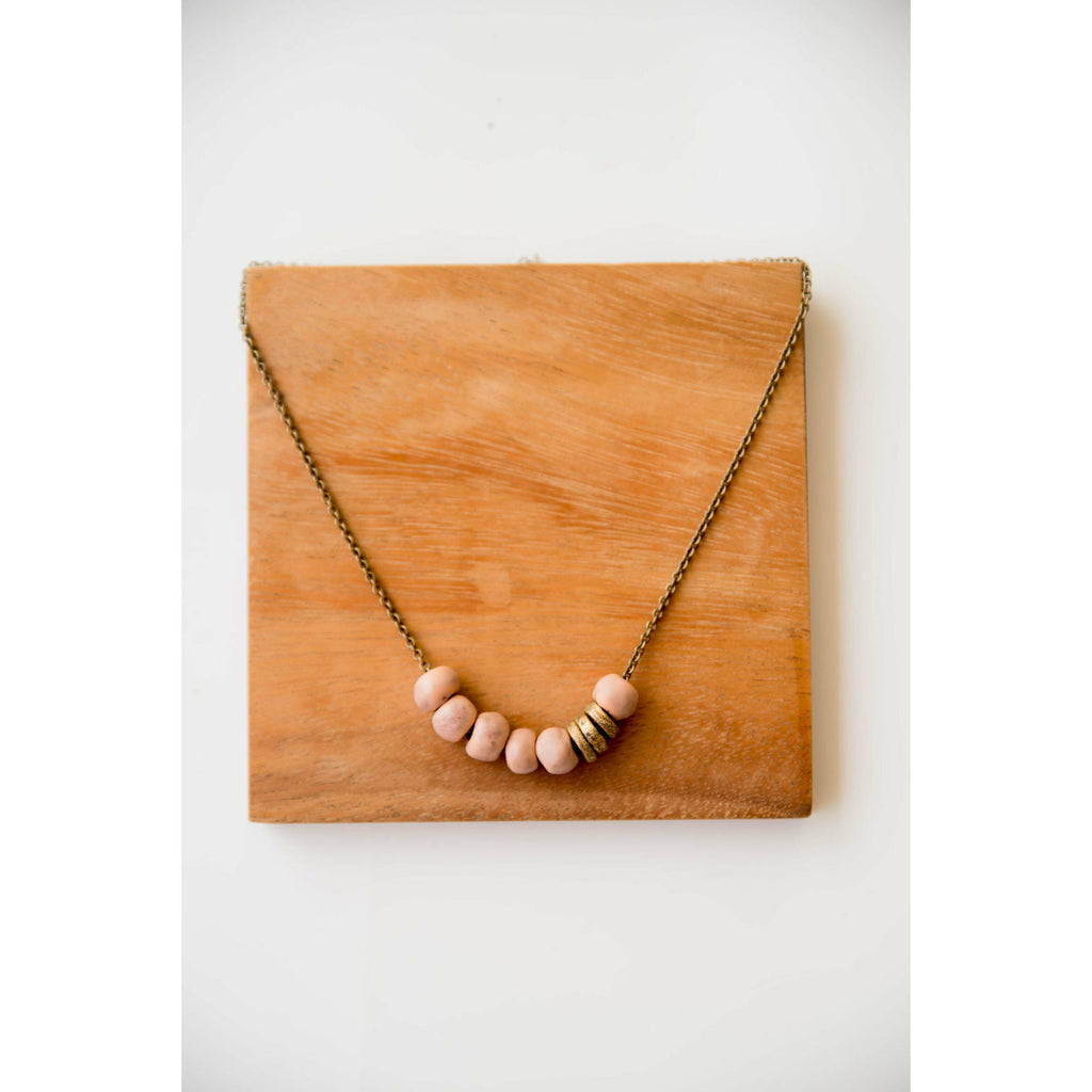 Bel Koz Simple Bead Clay Necklace - Betsey's Boutique Shop - Necklaces