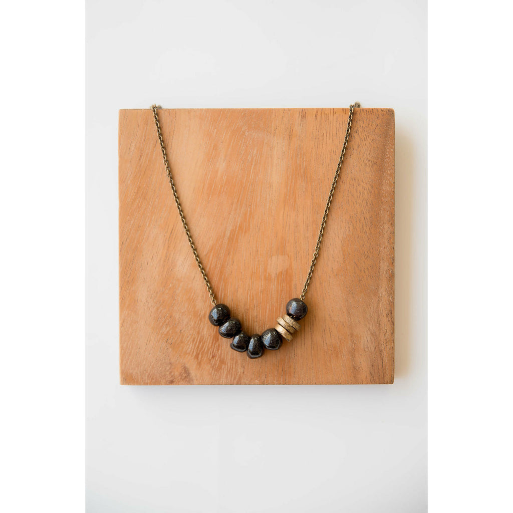 Bel Koz Simple Bead Clay Necklace - Betsey's Boutique Shop - Necklaces