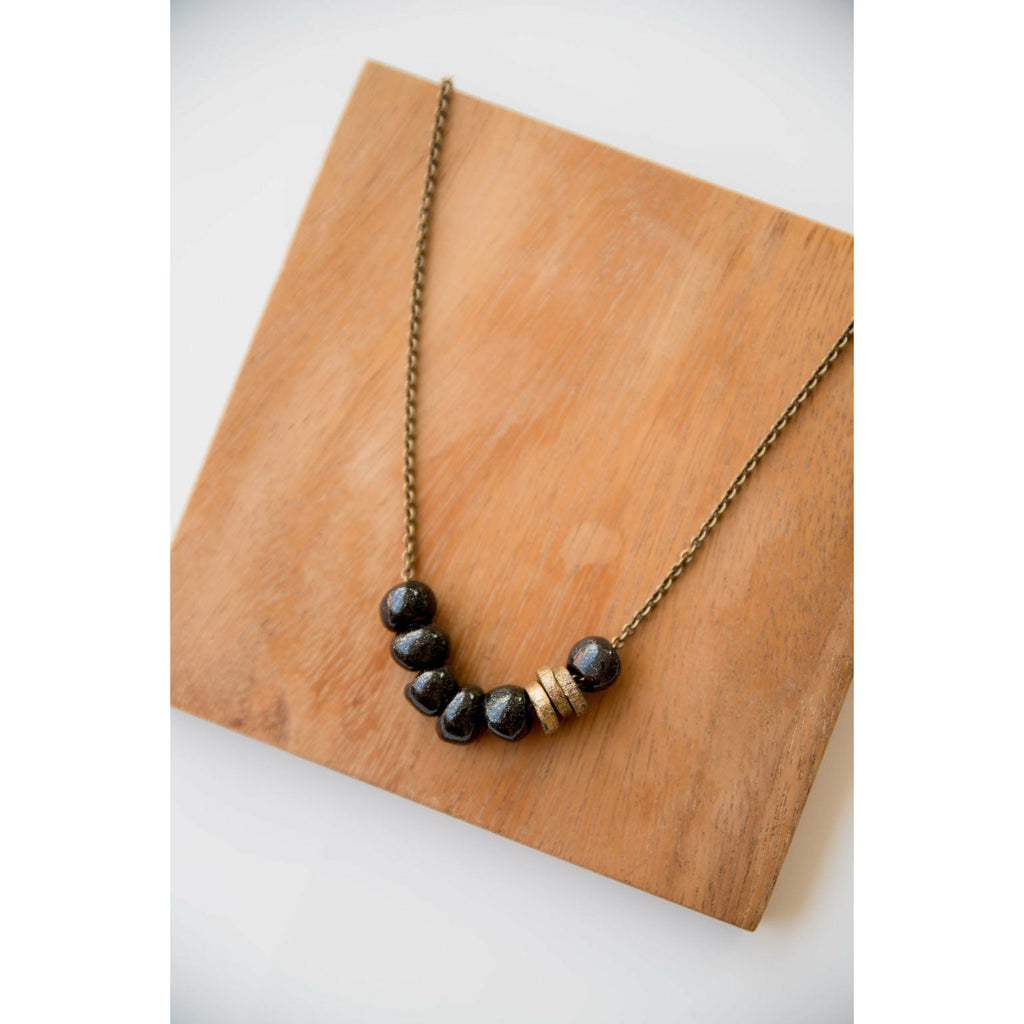 Bel Koz Simple Bead Clay Necklace - Betsey's Boutique Shop - Necklaces