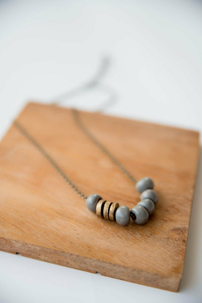 Bel Koz Simple Bead Clay Necklace