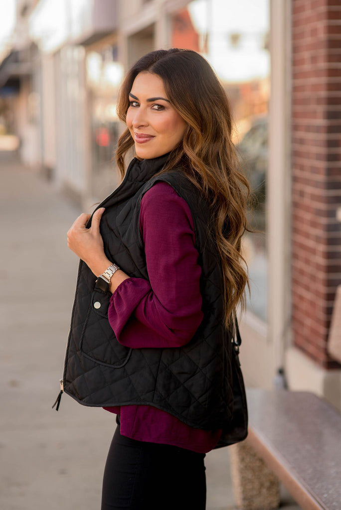 Matte Puffer Vest - Betsey's Boutique Shop